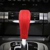 Genuine Leather Cow Suede Gear Shift Knob Cover for Porsche Cayenne 2004-2009 Protector Case Frame Decoration Auto Accessories
