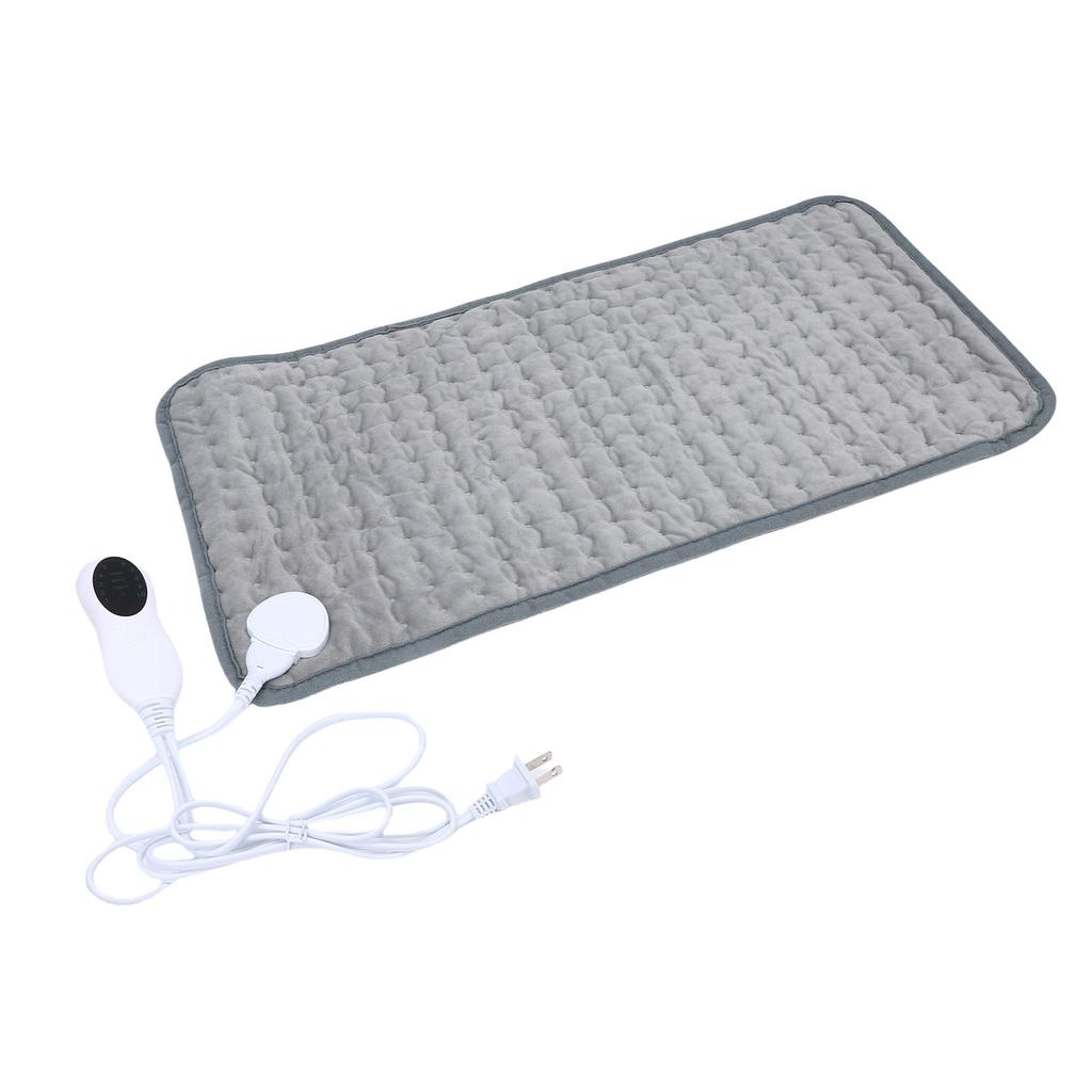 Värmedyna 10 Värmeinställningar Mjuk Flanell Bärbar Elektrisk Värmedyna för Mage Midja 30x60cm 75W