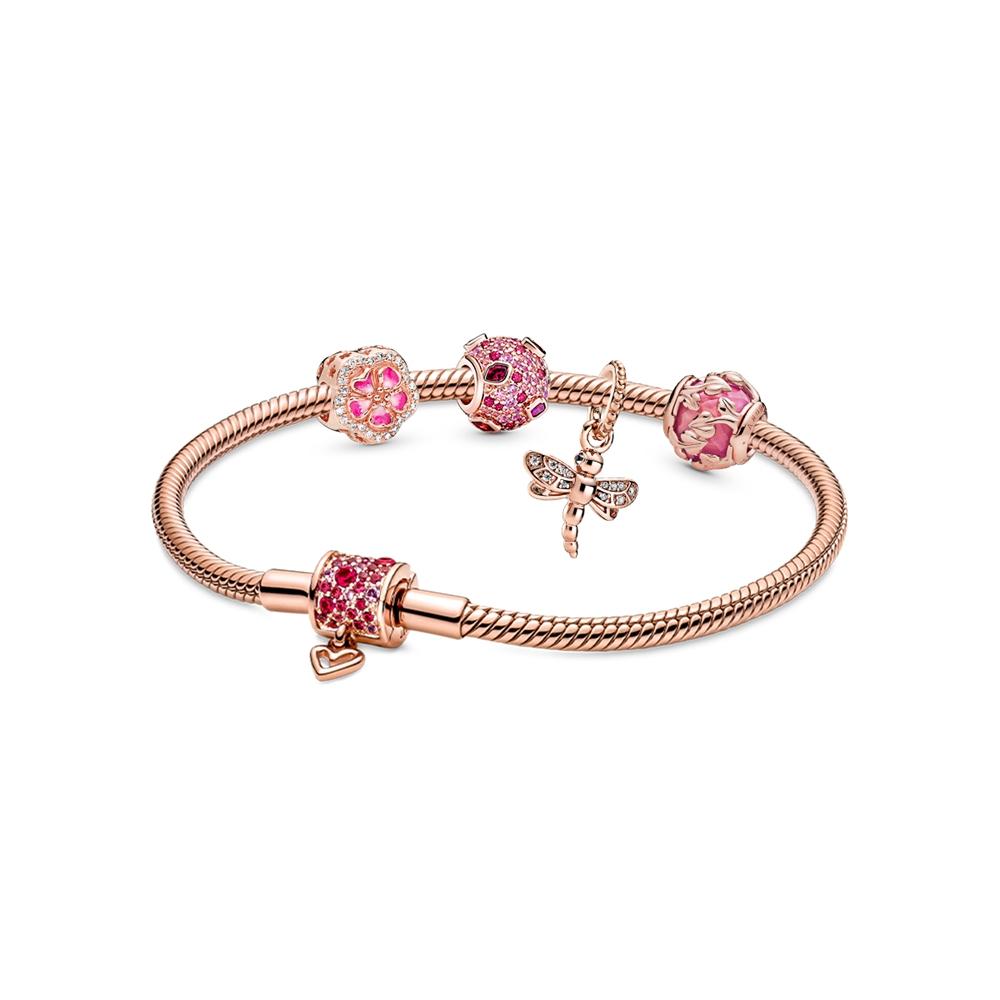

Pandora Floral Heart Wish Bracelet Set Unisex Bracelets ZT24091810A Box,20