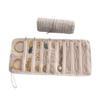 Sustainable Fabric Jewelry Organiser for Women Portable Multi Compartment Storage Bag For Necklaces Earrings
