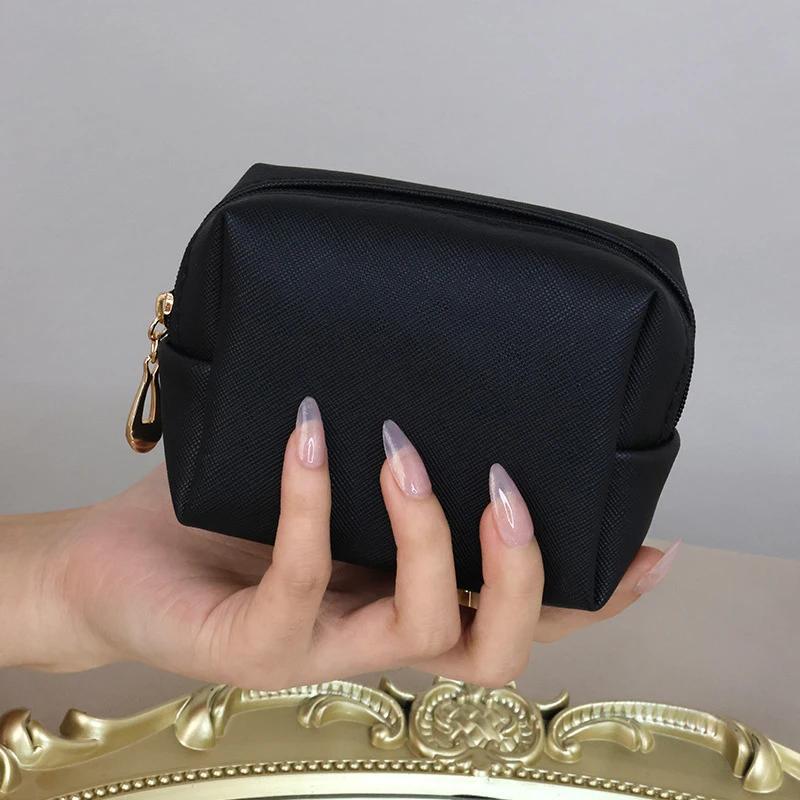 Mini Makeup Bag for Purse PU Cosmetic Bag Waterproof Toiletry Bag Traveling Makeup Bags Lipstick Cosmetic Pouch Storage Cases