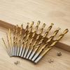 13pcs Twist Woodworking Drilling Tools Round Shank Twist Drill Bits 1.5-6.5mm Igh Speed Steel Full Grinding Hole Opening Tool