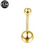 Titanium F136 Navel Ring with Diamond Ball for Daily Wear