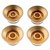 Musiclily Pro Top Hat Bell Metric for LP Les Paul Electric Gold of Left-Handed Knobs, Knobs, Standard, Guitars, (Set 4)
