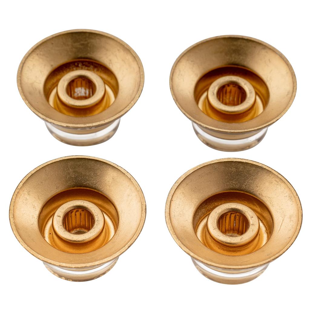 Musiclily Pro Top Hat Bell Metric for LP Les Paul Electric Gold of Left-Handed Knobs, Knobs, Standard, Guitars, (Set 4)