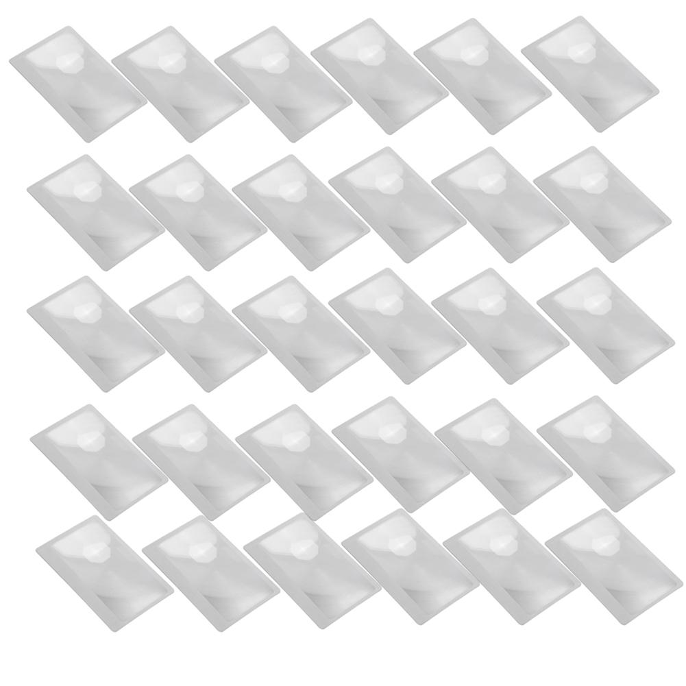 10/5/1 pcs/Set 3X Transparent Credit Card Shape Magnifiers Magnification Magnifying Fresnel Lens for Reading Newspaper Book