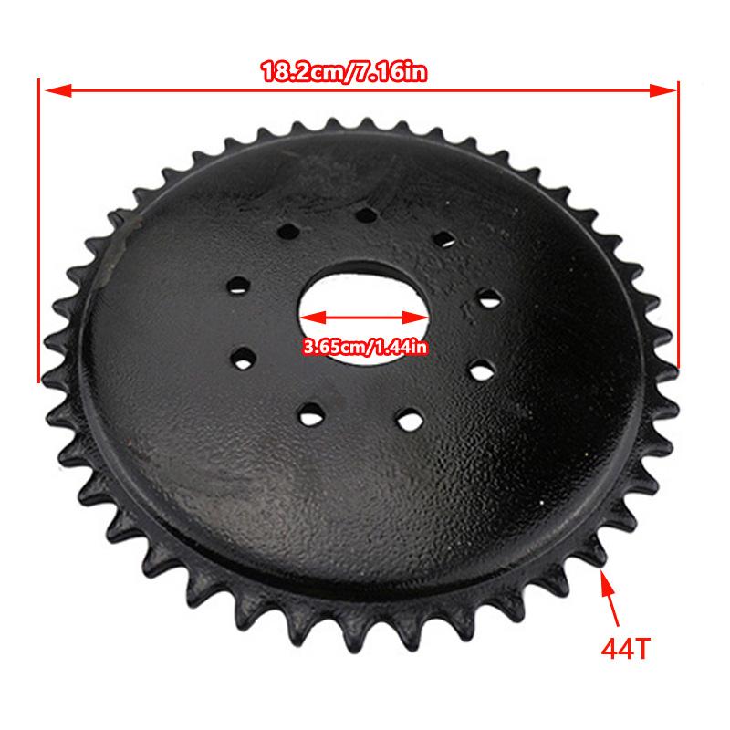 Kit de Suporte de Montagem do Conjunto do Motor de Roda Dentada Traseira de 44 Dentes para Bicicleta Motorizada 49cc 66cc 80cc Roda Dentada Traseira