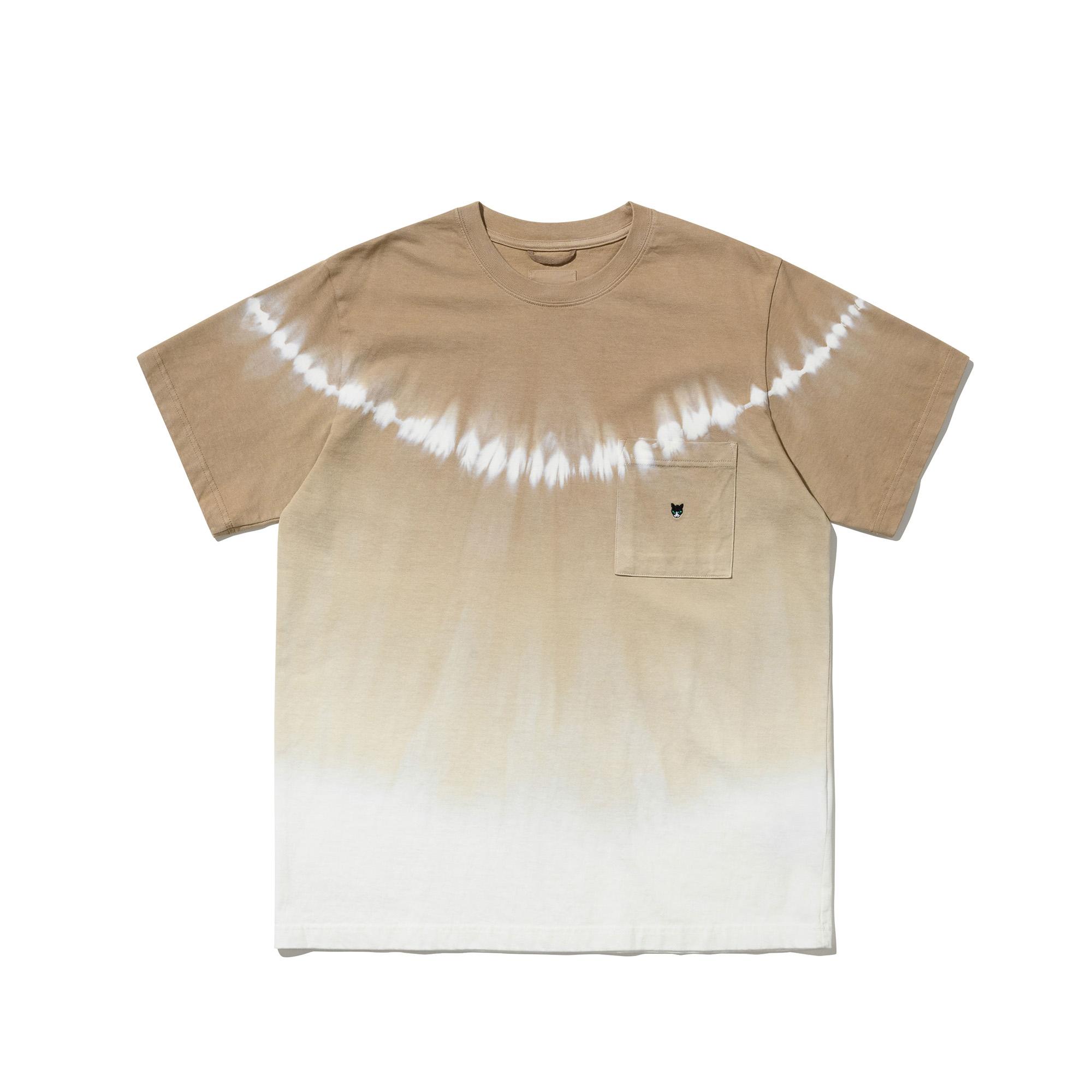 Ujb Coming Robe Tie-Dye Short Sleeve T-Shirt - Beige L