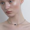 LOVE ME MONSTER Chic Grey Pearl Gem Necklace (L251MNK010)