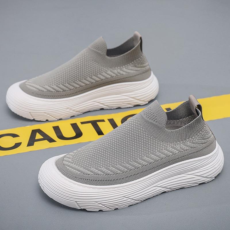 

Men s shoes summer breathable mesh shoes men s trend versatile thick-soled fly-woven sports shoes casual dad shoes 44