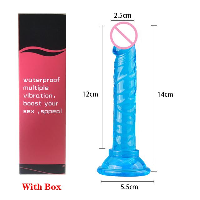 Realistic Penis Dildo Strong Suction Cup Soft Crystal Jelly Dildo Sex Toys for Woman Fake Dick Big Penis Anal Butt Plug Sex Shop