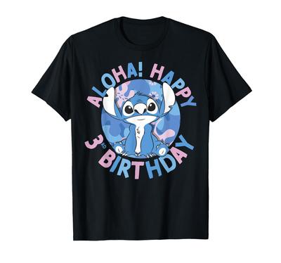 Disney Lilo Stitch Aloha 3rd Birthday & T-Shirt