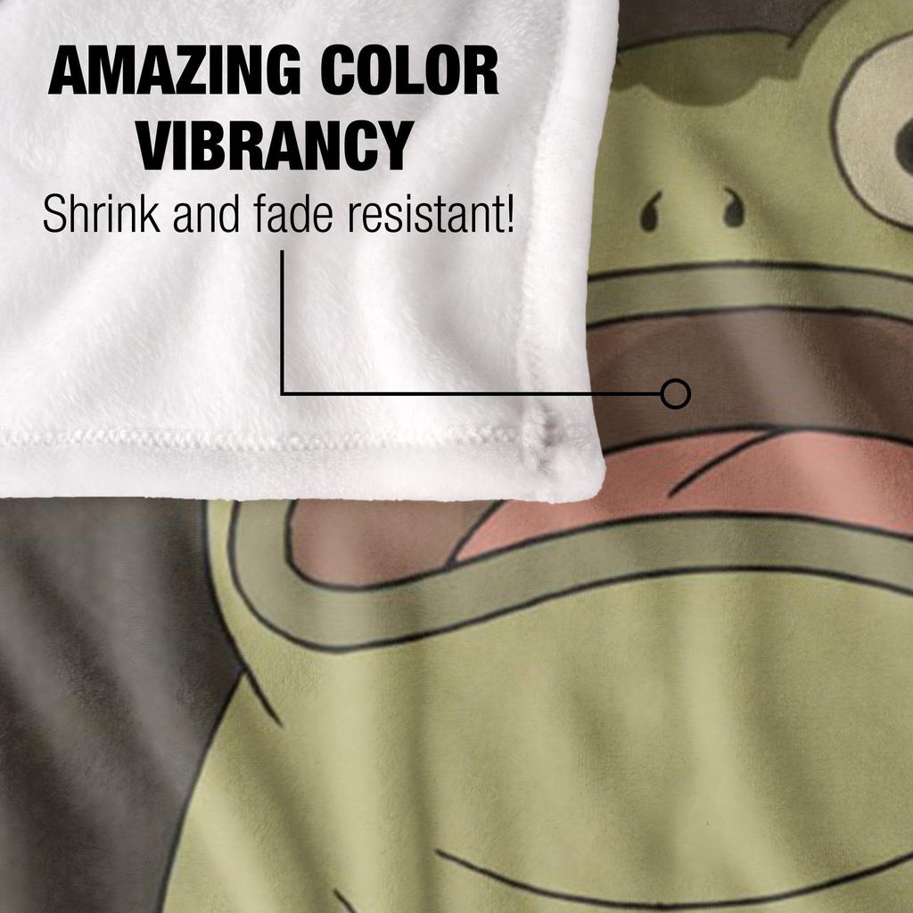 Over The Garden Wall Silky Greg's Frog Supersoft Blanket
