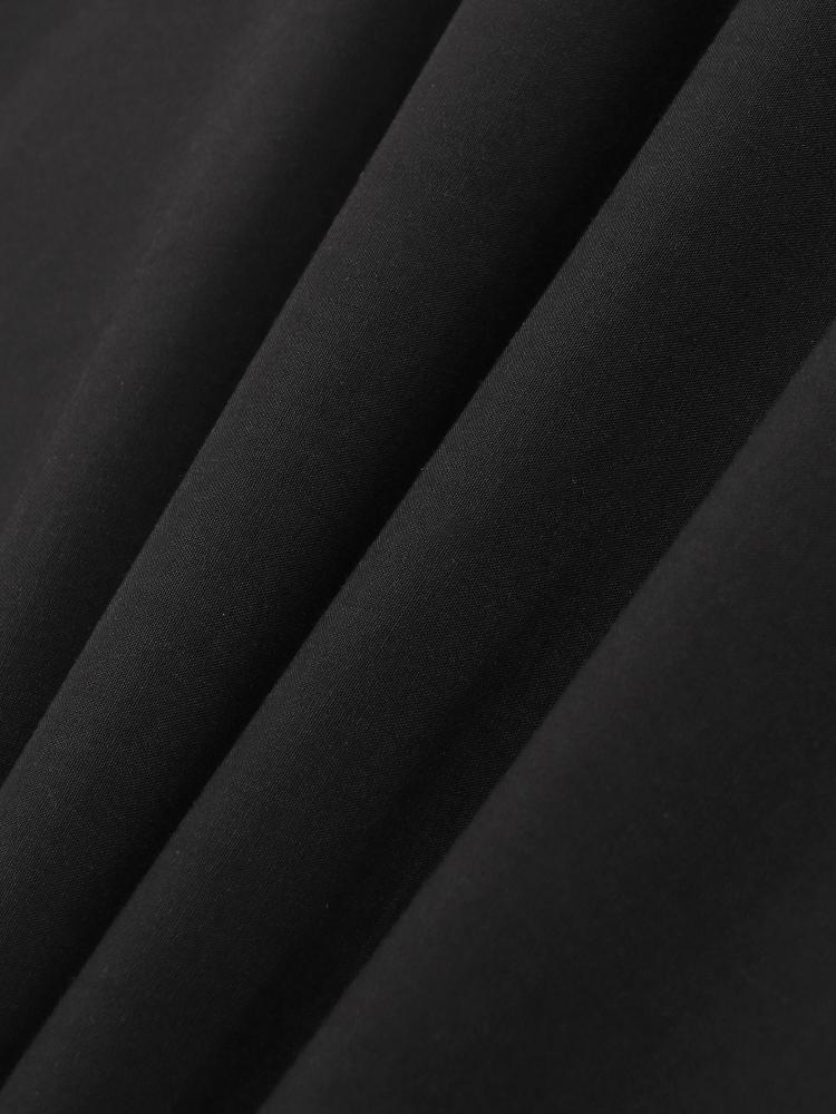 EDOLYNSA Plus Size Schwarz besticktes Kaftan Schwarzes Sommer Langes Strandkleid Damen Homewear Outfit Badeanzug Cover Up Loose Caftan