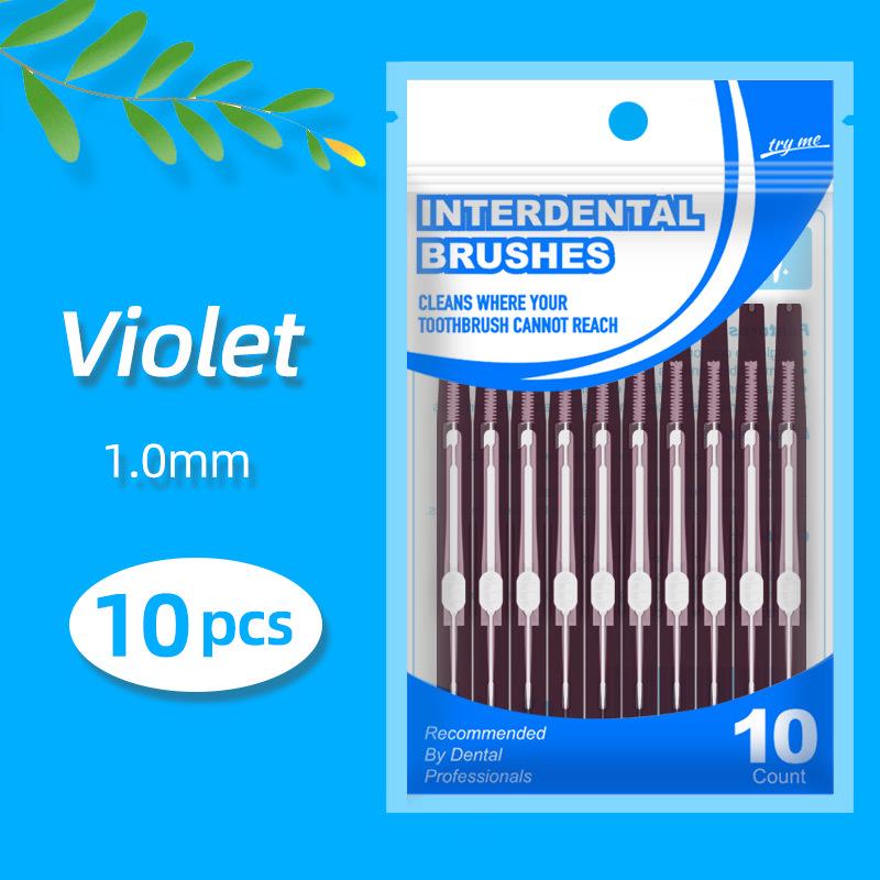 Retractable Push-Pull Interdental Brush for Gap Cleaning
