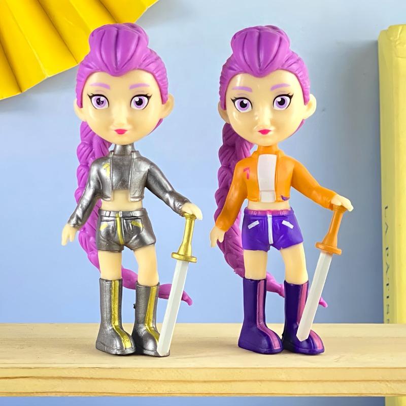 New Kpop Demon Hunters Action Figure Toy Derpys Tiger Rumi Mira Zoey Sussy Figurine Doll Fans Collection Christmas Gift