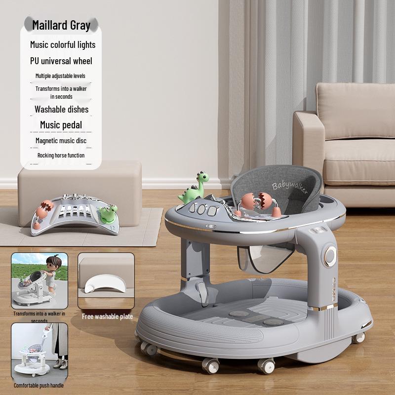 Multifunctional Baby Walker: Anti-Tip, O-Leg Prevention, Push-Assisted Learning for Boys and Girls