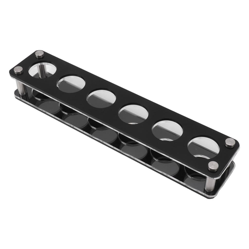 Vinflaskestativ Akryl Slagfast Dekorativt Vinstativ for Hjemmebar 1X6 6 Hoders Kombinasjonskopp