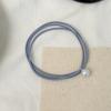10PCS Hair Rope with Pearl Decoration High Elastic Strong Toughness Rubber Bands No Slip Versatile Headband for Commuting