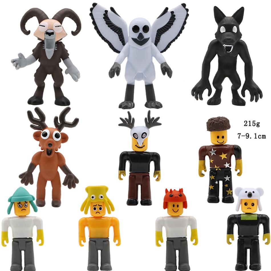 99 Nächte im Wald Figuren Blindbeutel Modell 99 Nächte im Wald Figur Horror Hirsch Eule Ziege Wolf PVC Sammler Spielzeug