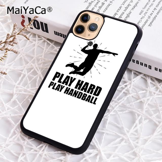 Real Girls Play Handball Quotes Phone Case For iPhone 17 Air 16 Pro Max 15 14 Plus 12 13 Shell Cover Coque