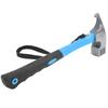 Claw Hammer ABS Rubber Iron Multifunctional Nailing Hammer with Hawkbill Curved Hook for Outdoor Camping Hiking Blue