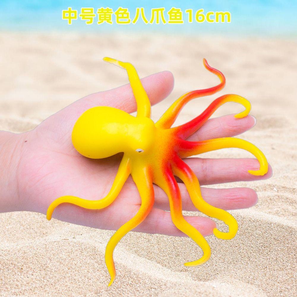 Educational Decoration Simulation Octopus Toy Ocean Sea Life Soft Elastic Toys Octopus Action Toy