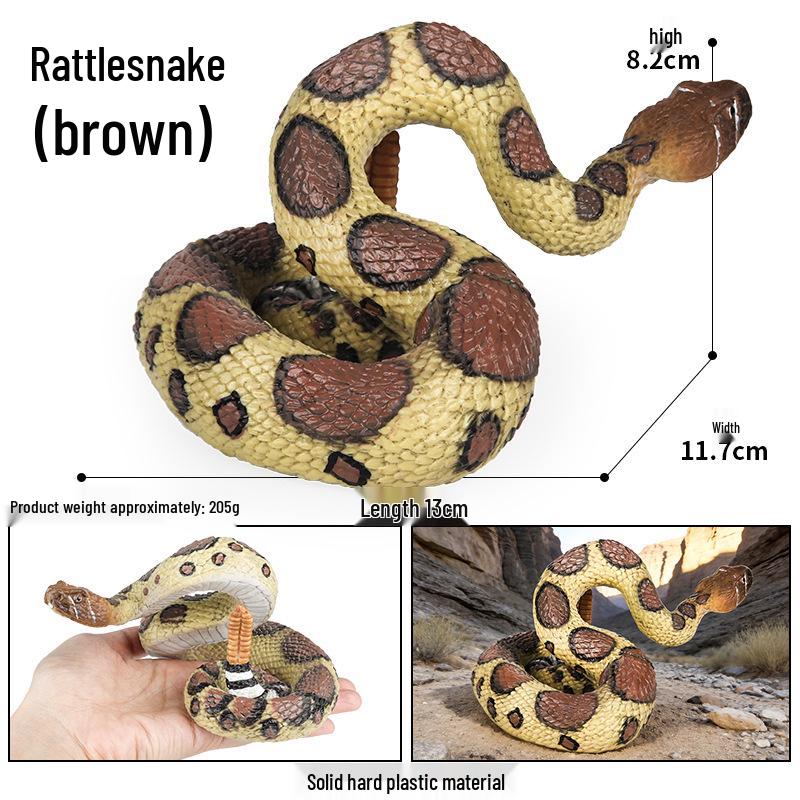 

Realistic Animal Toys: Heart, Reptile Models, & Western Snakes - Rattlesnakes & Viper Cognitive Gifts for Kids
