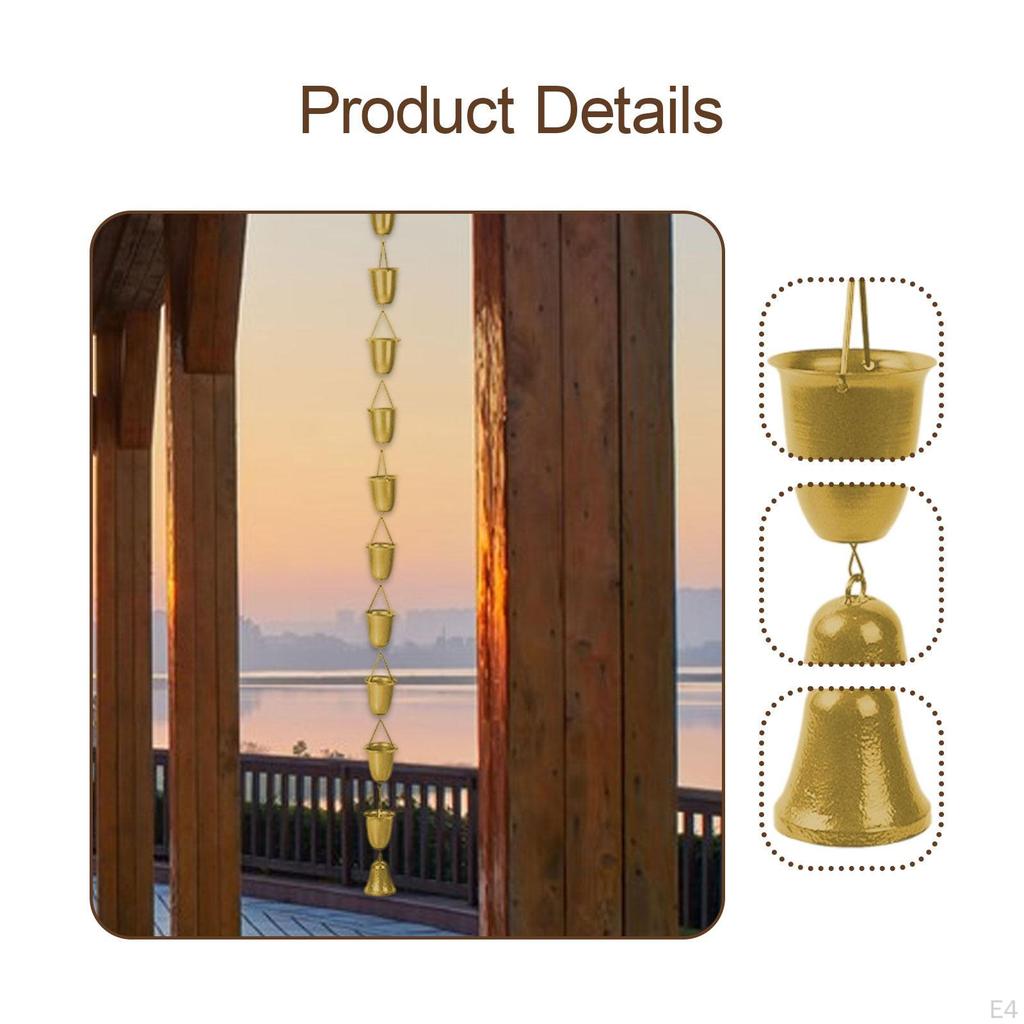 Coffee Cup Rain Chain Water Drain for Gutters In The Garden