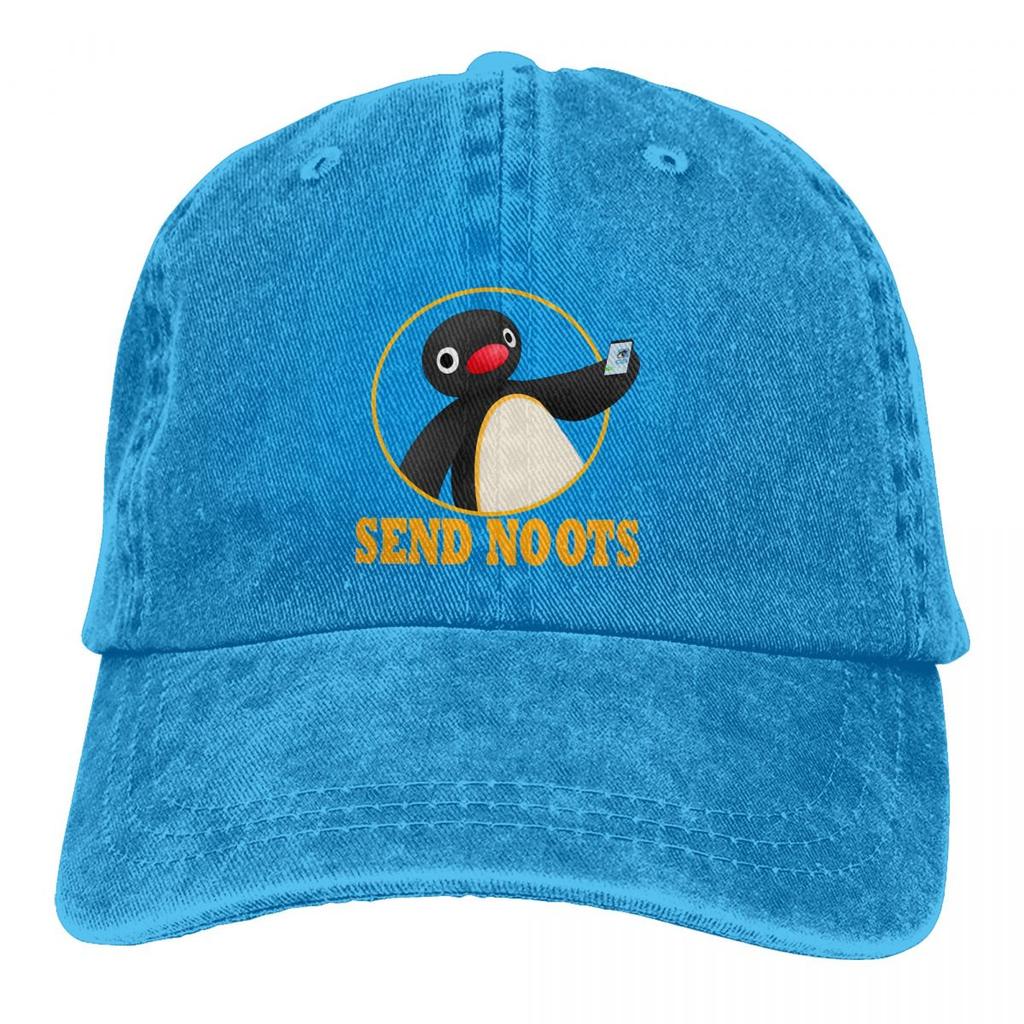 Summer Cap Sun Visor Send Noots Hip Hop Caps Pingu Pinga Penguin TV Cowboy Hat Peaked Hats