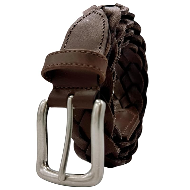 

[Iida Kobo] [SADO BELT] made in Japan mesh belt cowhide hand knitting 30mm belt genuine leather business casual business casual father s day gift