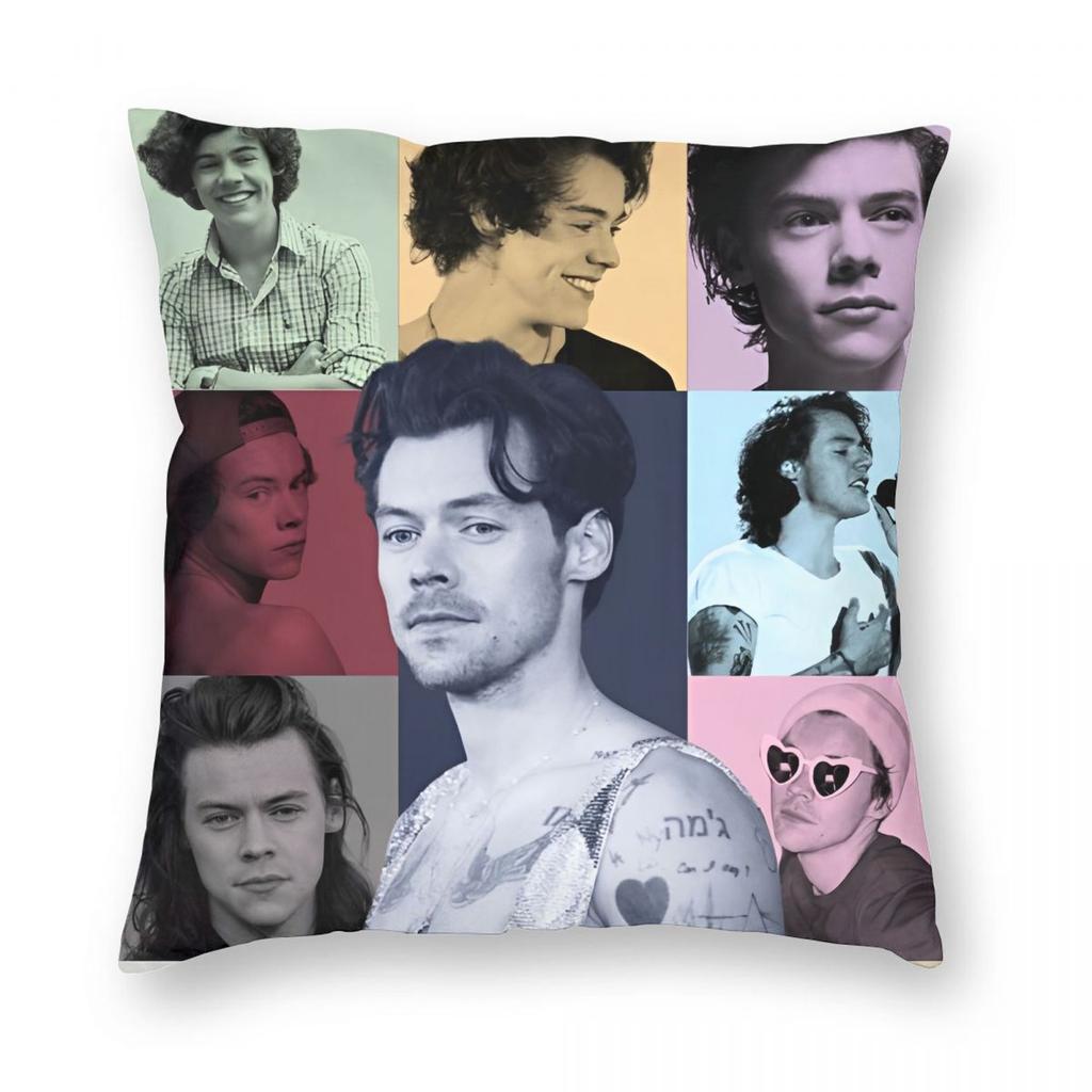 Federa Stampa Harrys Styles Poliestere Copricuscino Decorativo Copertura Cuscino Casa Dropshipping 40*40cm