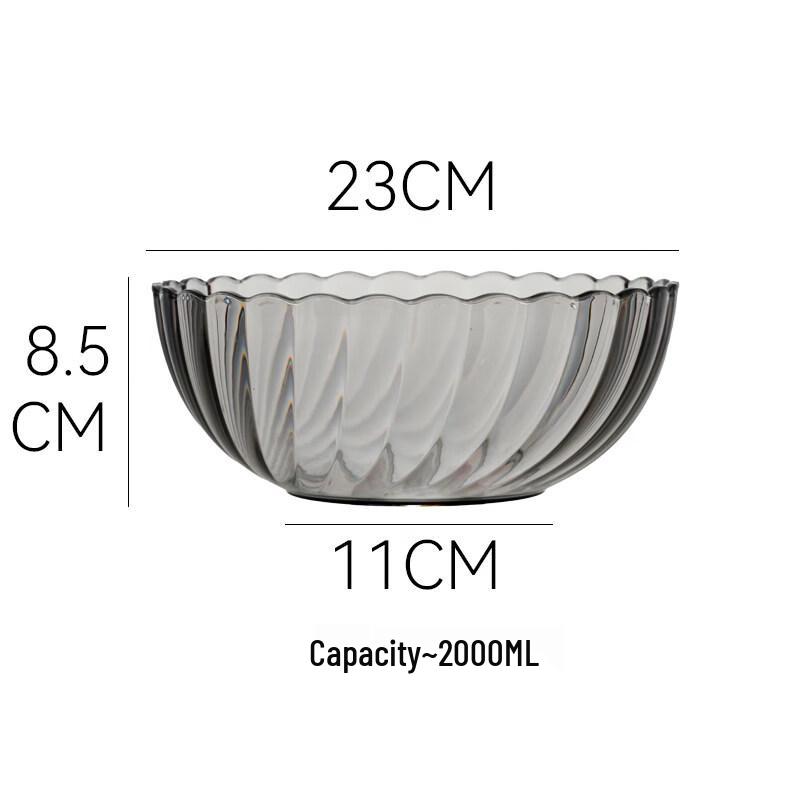 Jingbaodi Heat-Resistant Transparent Plastic Bowl