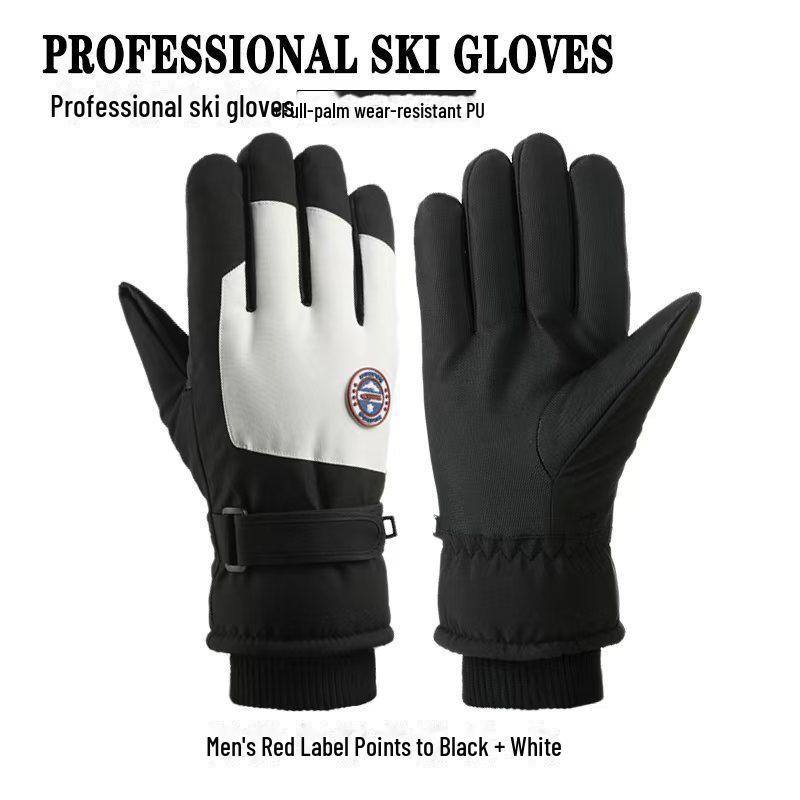 Unisex Winter Ski Gloves for Outdoor Riding, Electric Motorcycle, Warm, Cold-Proof, Touchscreen Compatible