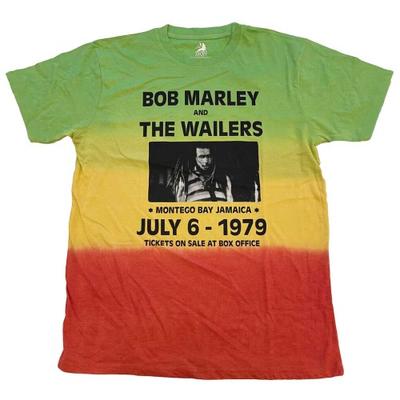 Bob Marley Unisex Adult Montego Bay Dip Dye T-Shirt
