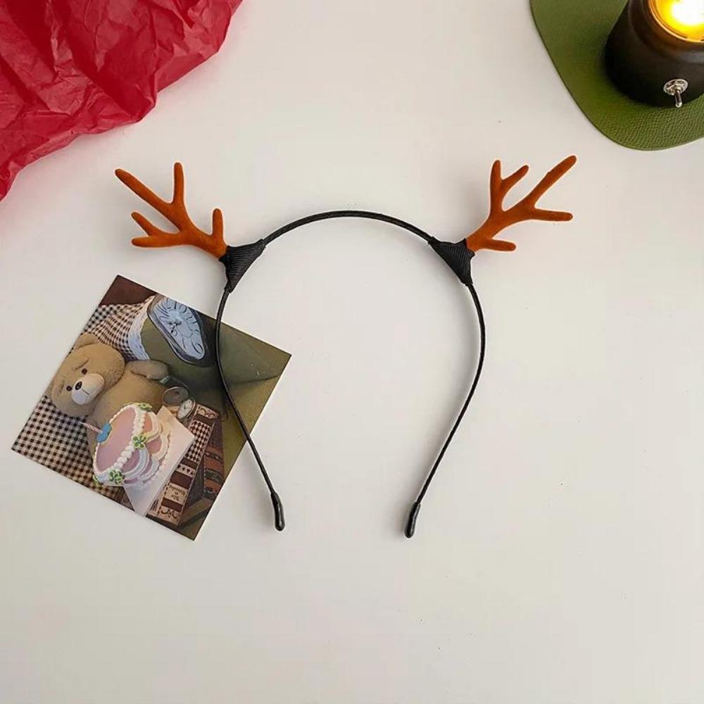 Vánoční Paroží Jelení Roh Čelenka Ženy Dívky Kočičí Uši Vlasová Obruč Pokrývka hlavy Vílí Kostým Pokrývka hlavy Čelenka Vlasová Gumička