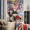 Japanese Anime MASHLE MAGIC AND MUSCLES Tapestry VintageStyle Character Group Decor BannerDorm Decor Wall Hanging Home Decor