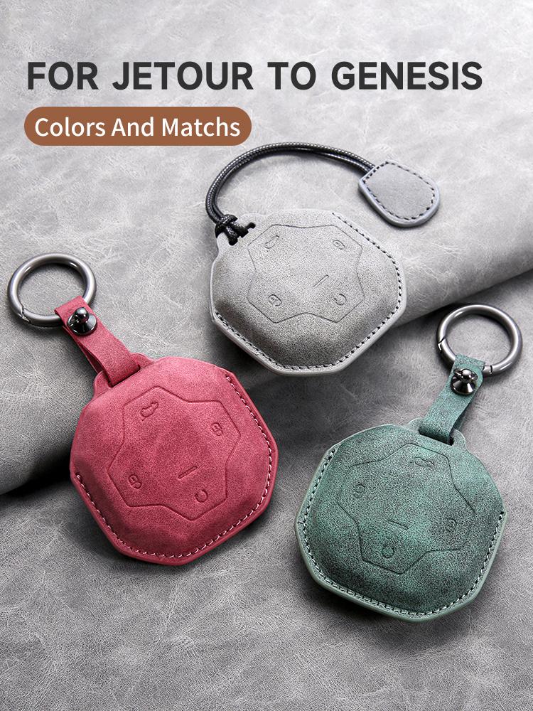 For Jetour To Genesis Car Smart Key Case Cover Key Pack Remote Protection Sleeve Buckle Rope Special Accessories Multi Styles