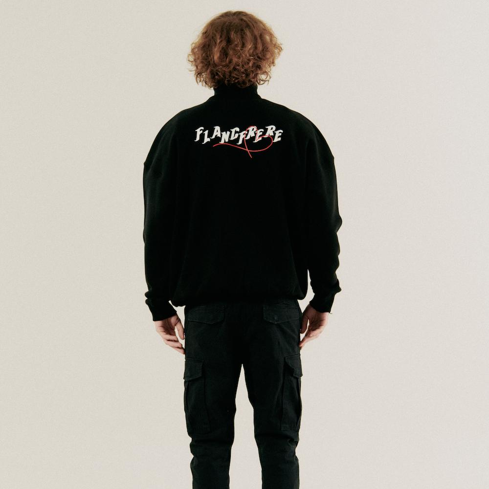 Peullangpeulele Back Logo Sweatshirt (Black)