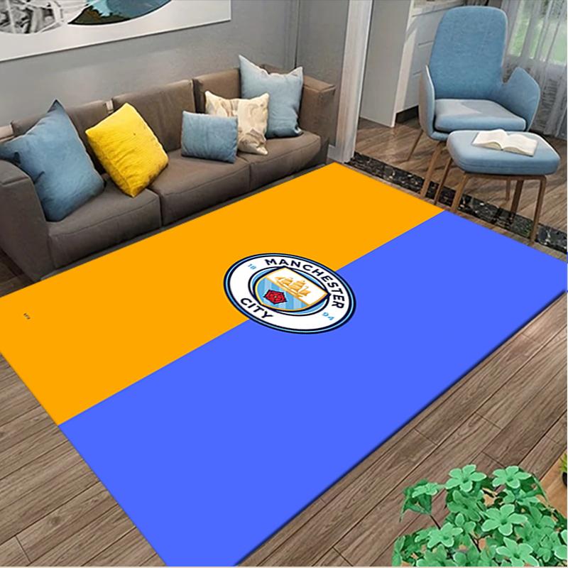 1pc Manchester United Manchester City Carpet for Room Floor Mat, Comfortable Office Chair Printed Area Rug, Beautiful Hotel Rug