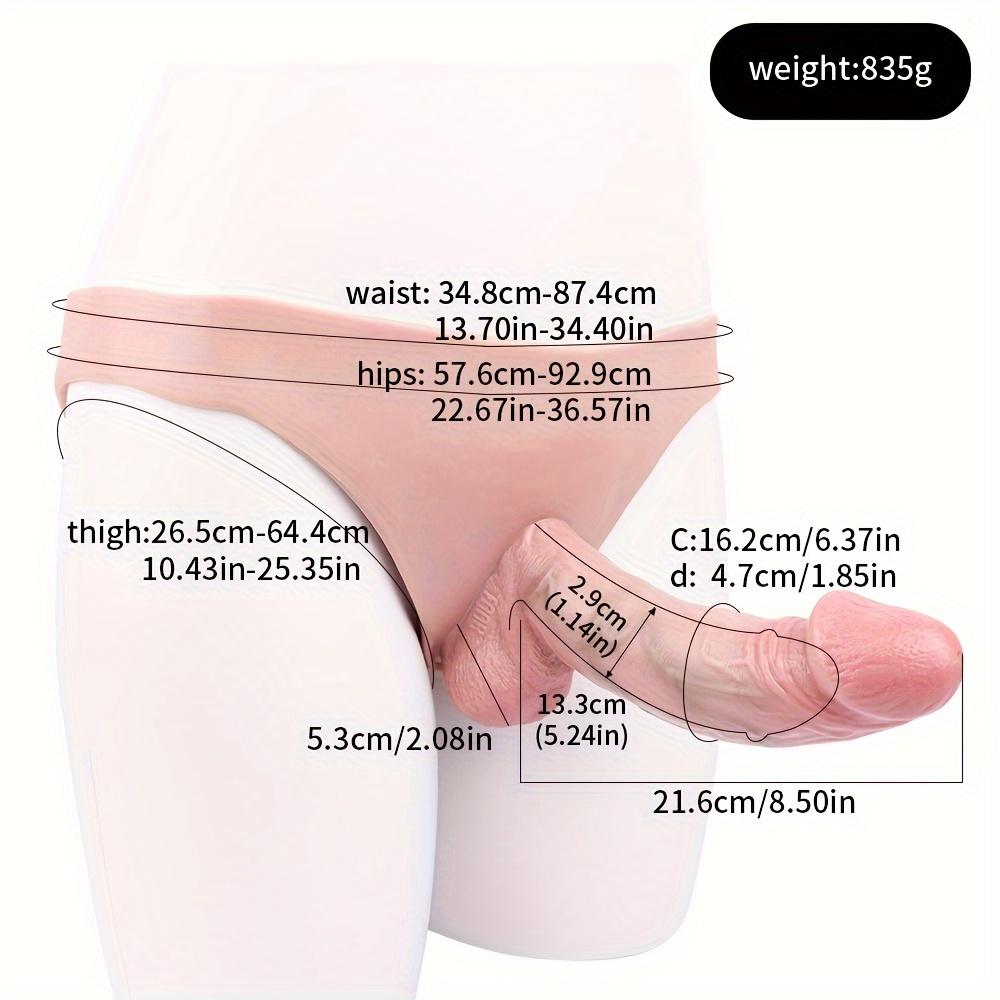 1pc Hollow Penis Sleeve Pants Big Dildos Triangle Underwear Wearable Simulated Penis Lesbian Sexual Products Super Realistic Dildos