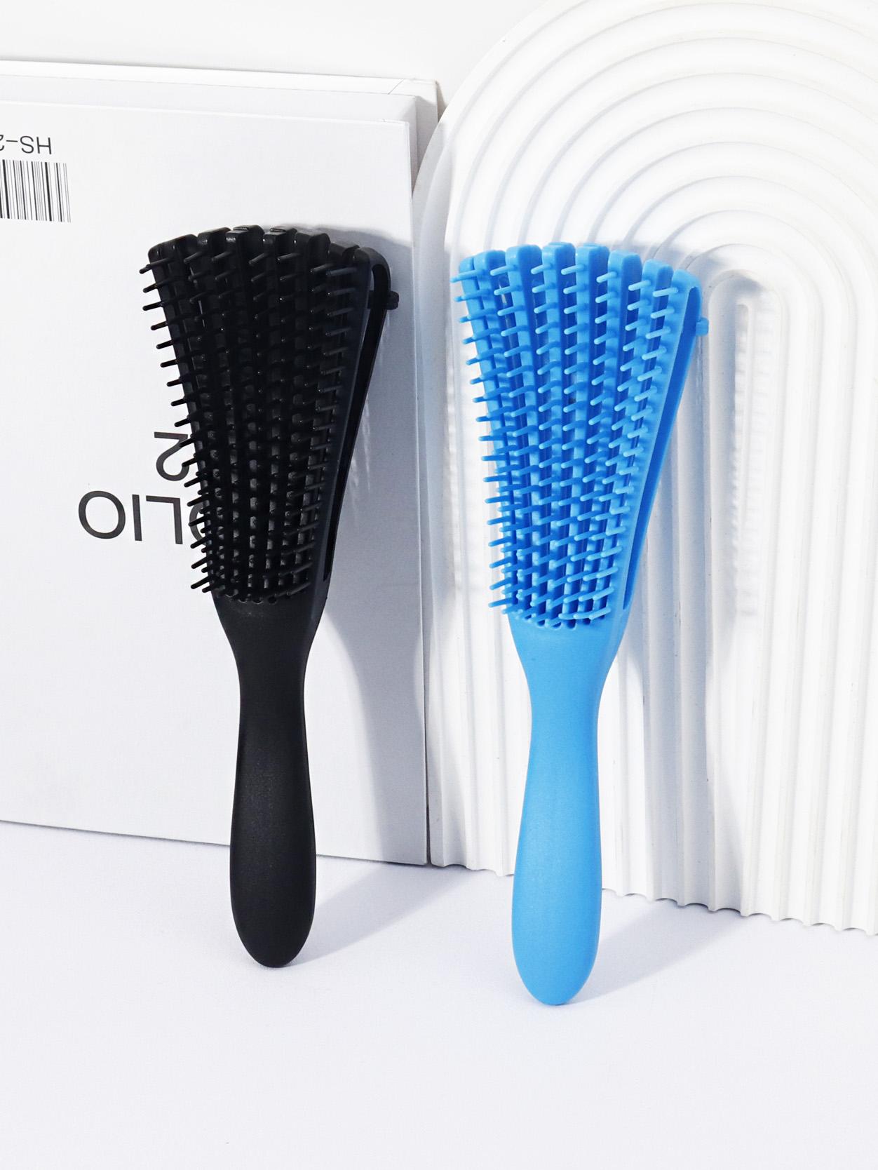 2 шт. Массажная щетка для кожи головы в форме осьминога - антистатическая, с полым вентиляционным дизайном, для бережного расчесывания, Специально для париков из натуральных волос