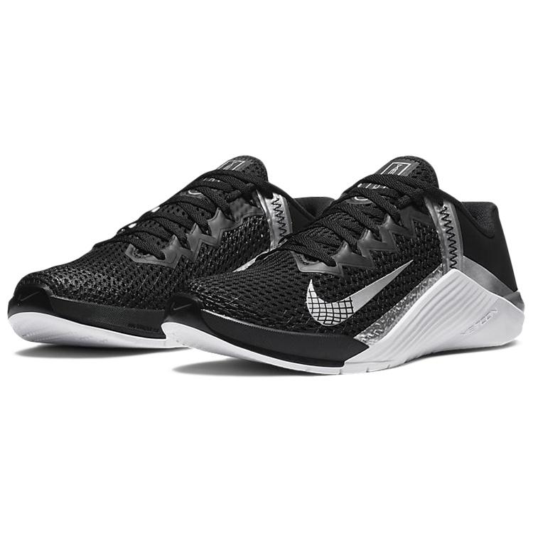 (WMNS) Nike Metcon 6 'Black Metallic Silver' Women's AT3160-010