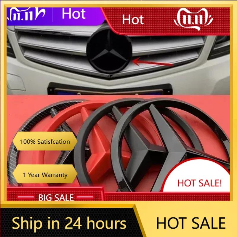 C200 E200 Nouveau 2025 Pour Mercedes Benz 1 Pièce ABS Calandre Avant de Voiture Autocollant Cache Emblème pour Mercedes Benz W204 W205 W210 W211 W2