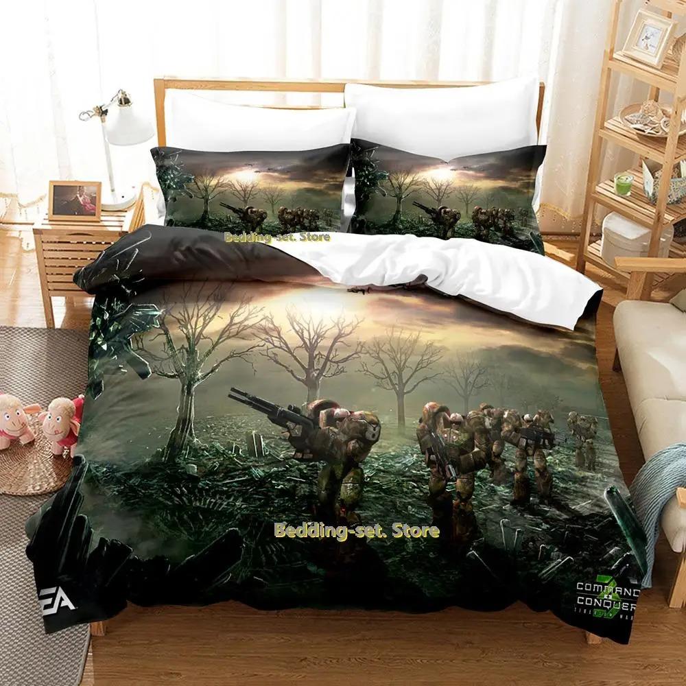 Command And Conquer 3 Bedding Set Single Twin Full Queen King Size Bed Set Adult Kid Bedroom Duvetcover Sets