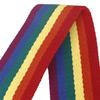 Colourful Stripe Belt with Guitar Picks and Pick Pocket Guitar Shoulder Strap for Acoustic Guitar Ukulele Bass Electric Guitar