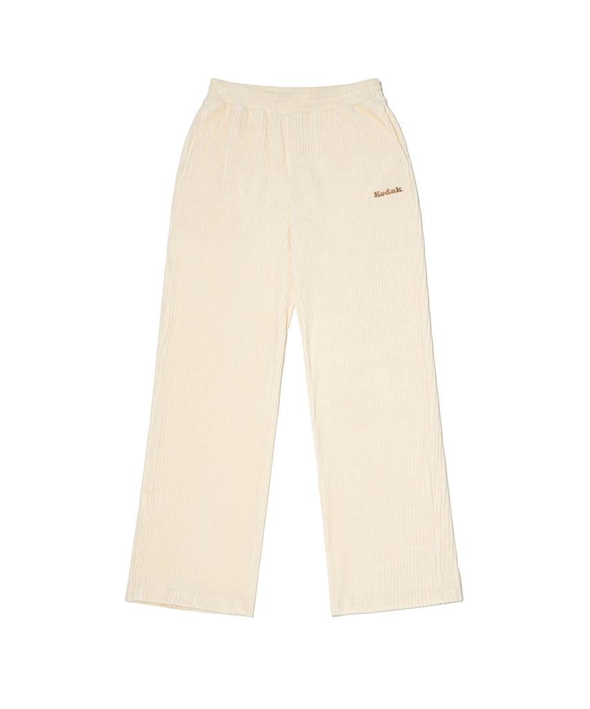 KODAK Cine Kodak Velvet Corduroy Straight Pants Ivory
