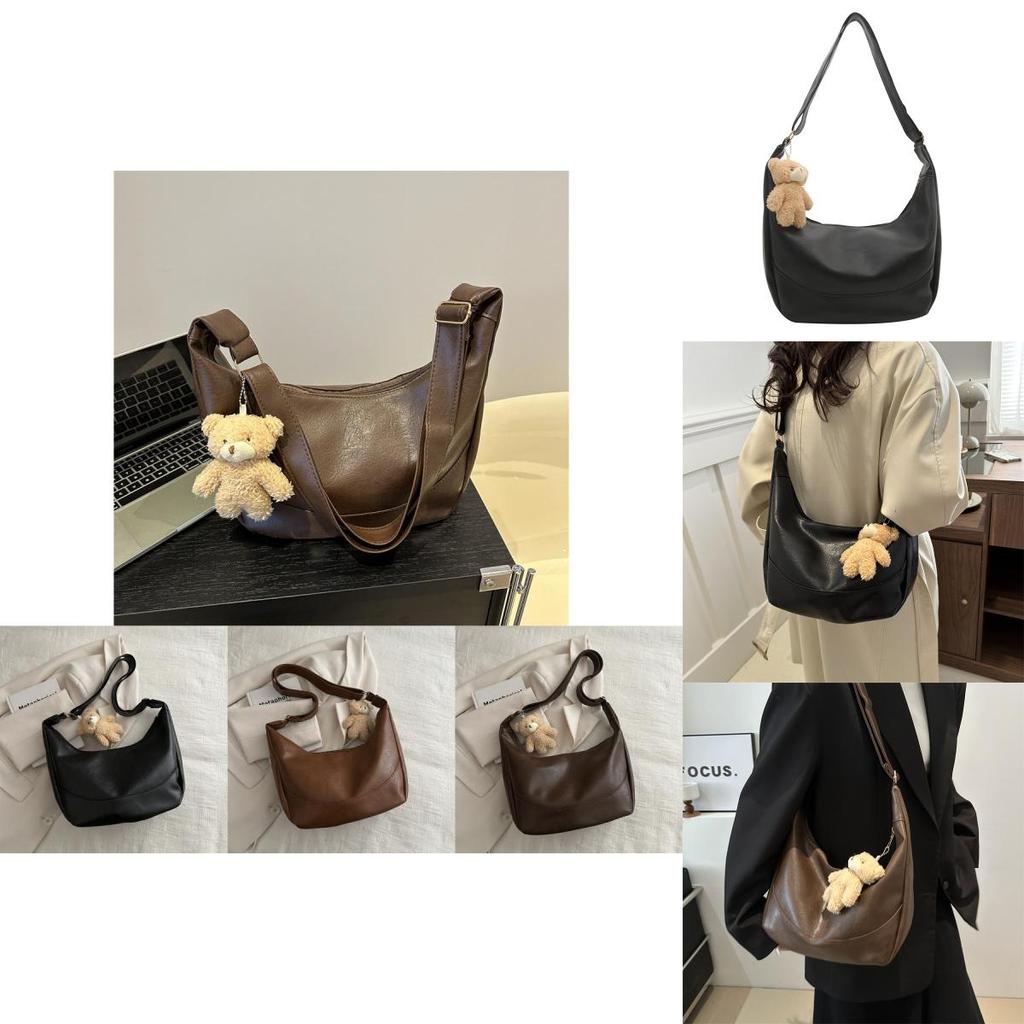 Stylish Casual Large Capacity Tote Bag For Women 2024 New Korean Trend Pu Material