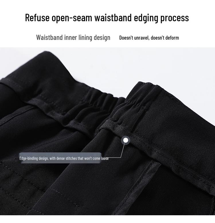 Women's High-Waisted Slimming Cigarette Pants – Petite Fit, Loose Straight-Leg Trousers for Spring & Autumn