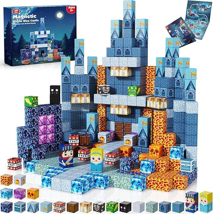 Creative Street View Magnetic Building Block Bricks Architectural Kit Diy Model Kids Tech Toy For Kid Gift